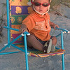 An adopted Korean boy enjoying the sunset at Venice Beach, Florida.